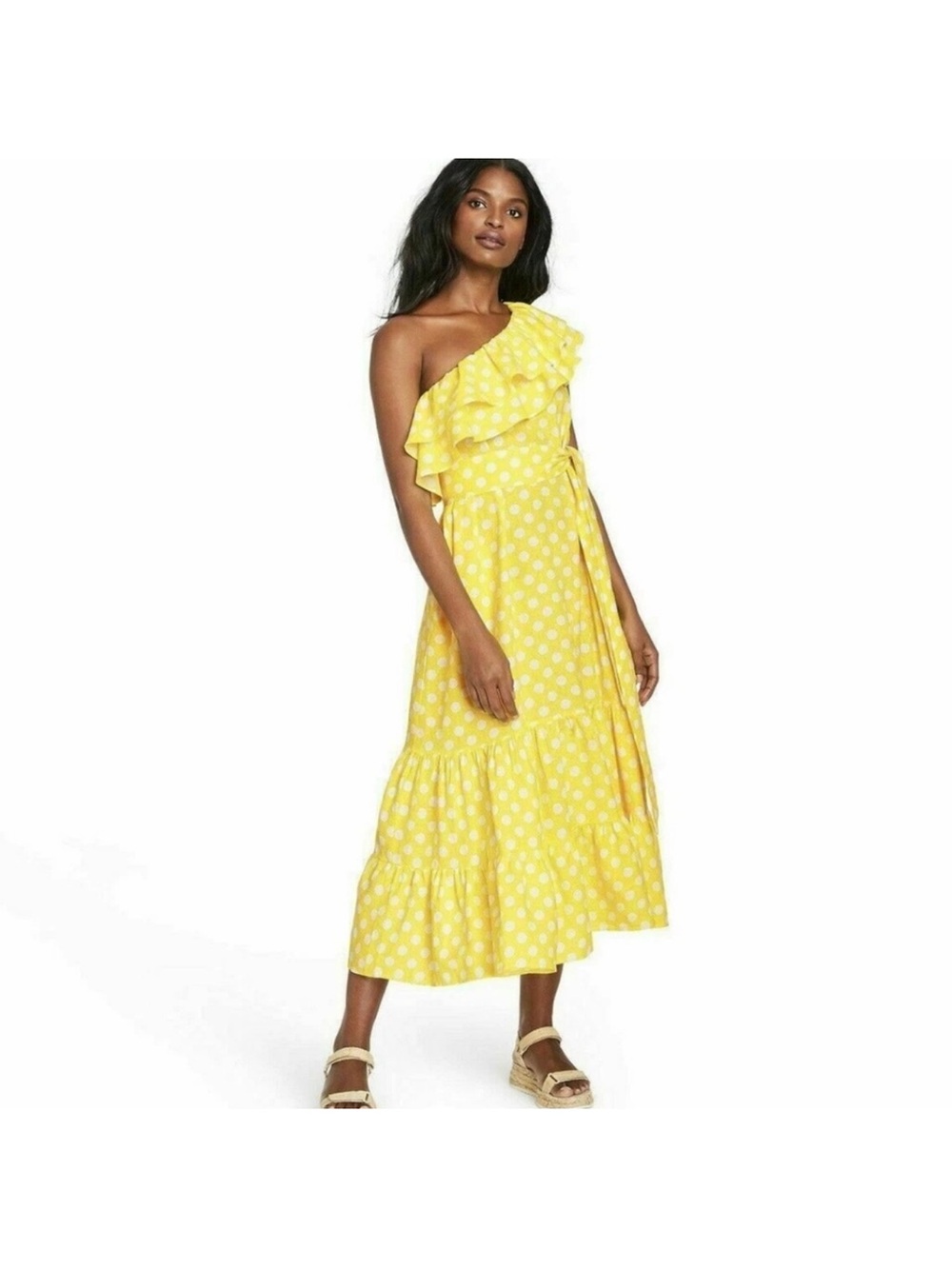 Lisa Marie Fernandez Sunny Yellow One-Shoulder Dress